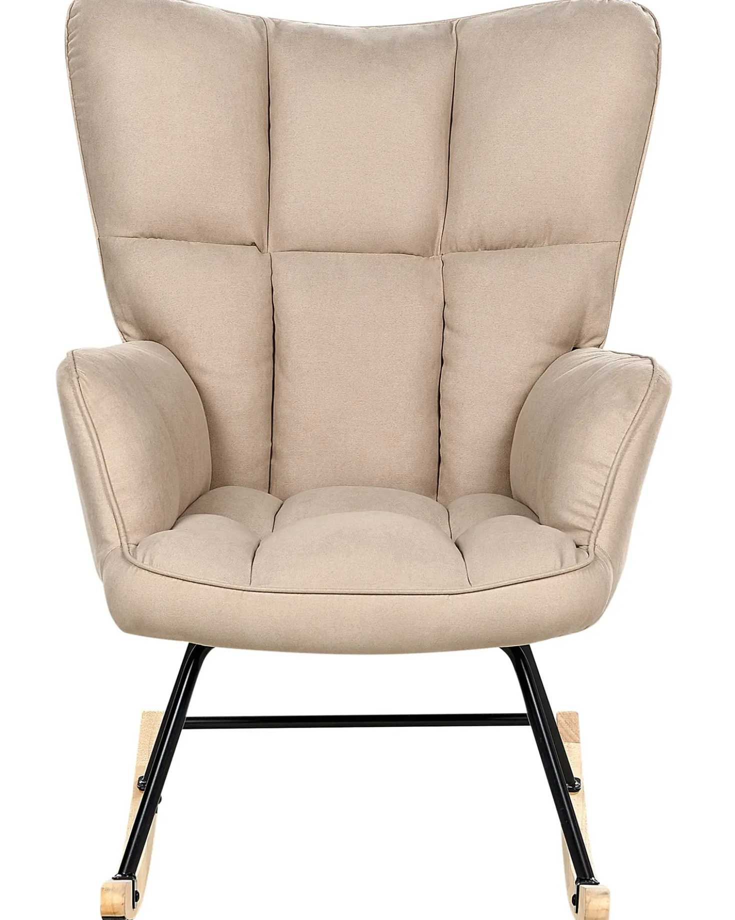 Poltrona a dondolo OULU Tessuto Beige