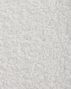 Poltrona a dondolo SANDVE Bouclé Bianco