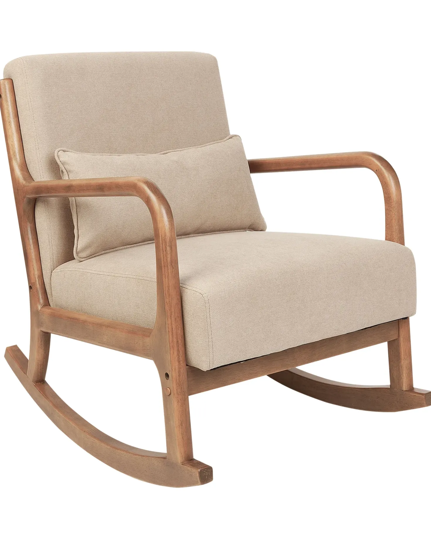 Poltrona a dondolo SKOVDE Tessuto Beige
