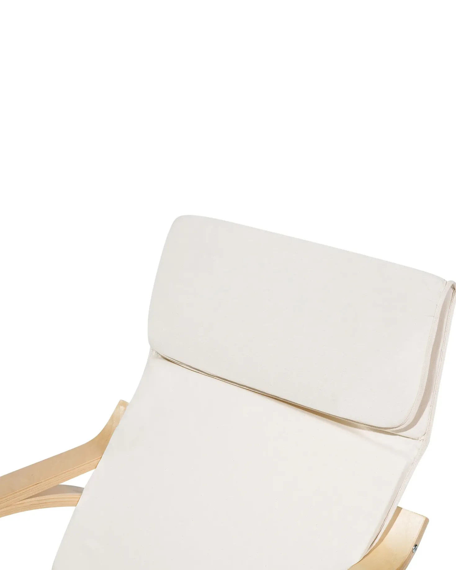 Poltrona a dondolo WESTON Tessuto Beige chiaro