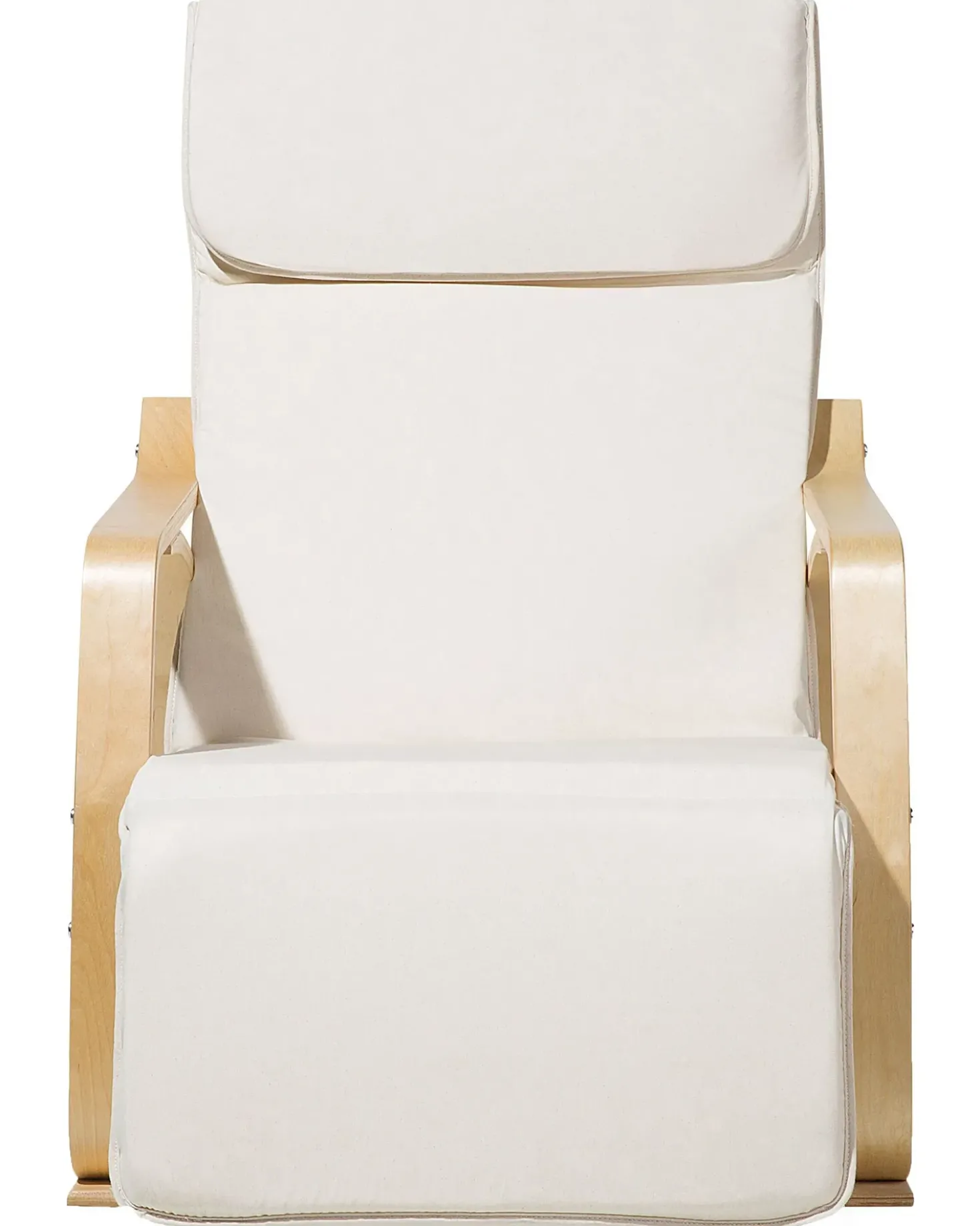 Poltrona a dondolo WESTON Tessuto Beige chiaro