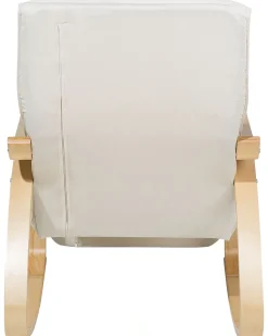 Poltrona a dondolo WESTON Tessuto Beige chiaro