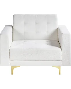 Poltrona ABERDEEN Bouclé Bianco sporco
