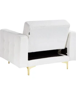 Poltrona ABERDEEN Bouclé Bianco sporco