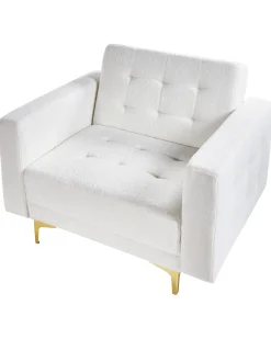 Poltrona ABERDEEN Bouclé Bianco sporco