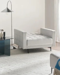 Poltrona ABERDEEN Tessuto Grigio chiaro