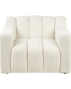 Poltrona AGERUP Bouclé Bianco sporco