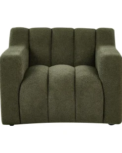 Poltrona AGERUP Bouclé Verde scuro