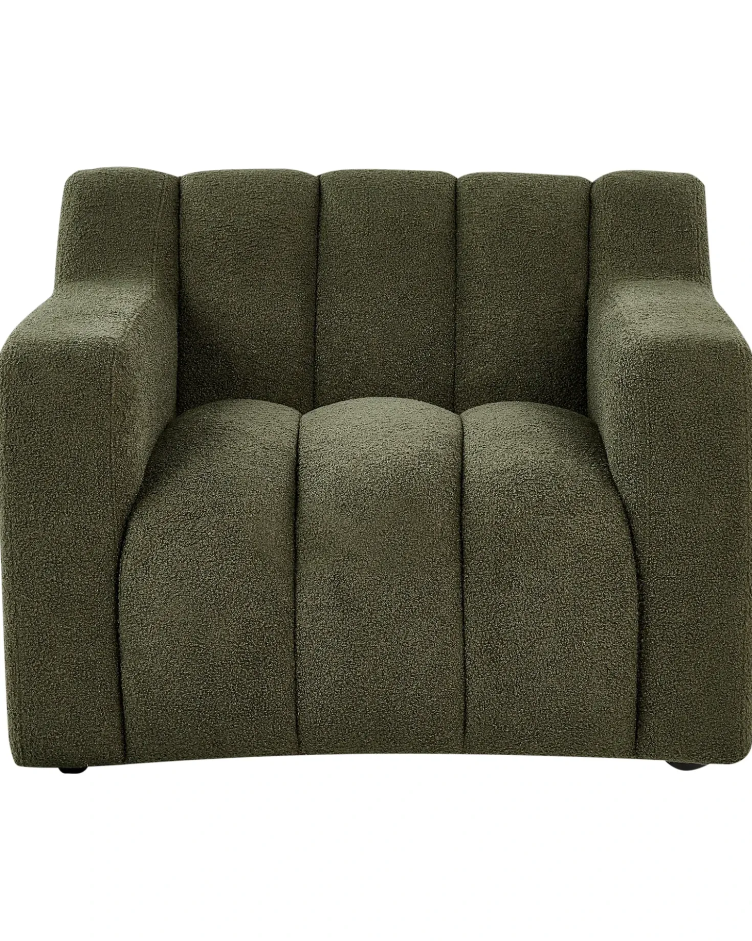 Poltrona AGERUP Bouclé Verde scuro