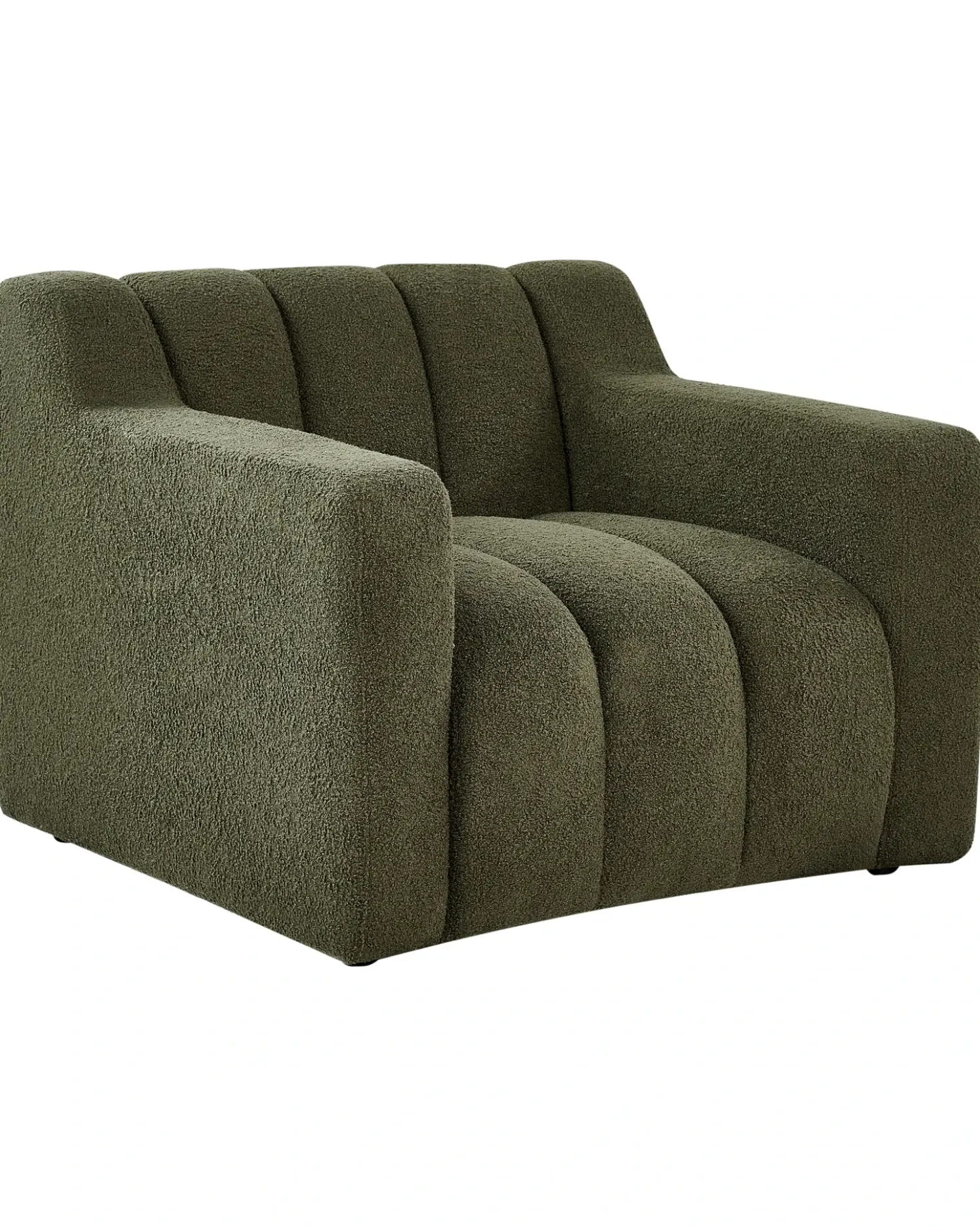 Poltrona AGERUP Bouclé Verde scuro