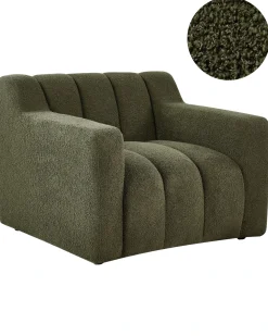 Poltrona AGERUP Bouclé Verde scuro