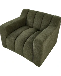 Poltrona AGERUP Bouclé Verde scuro