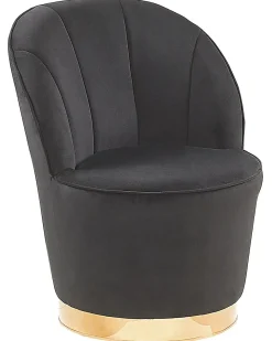Poltrona ALBY Velluto Nero