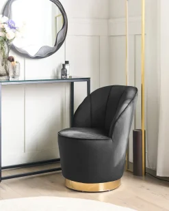 Poltrona ALBY Velluto Nero