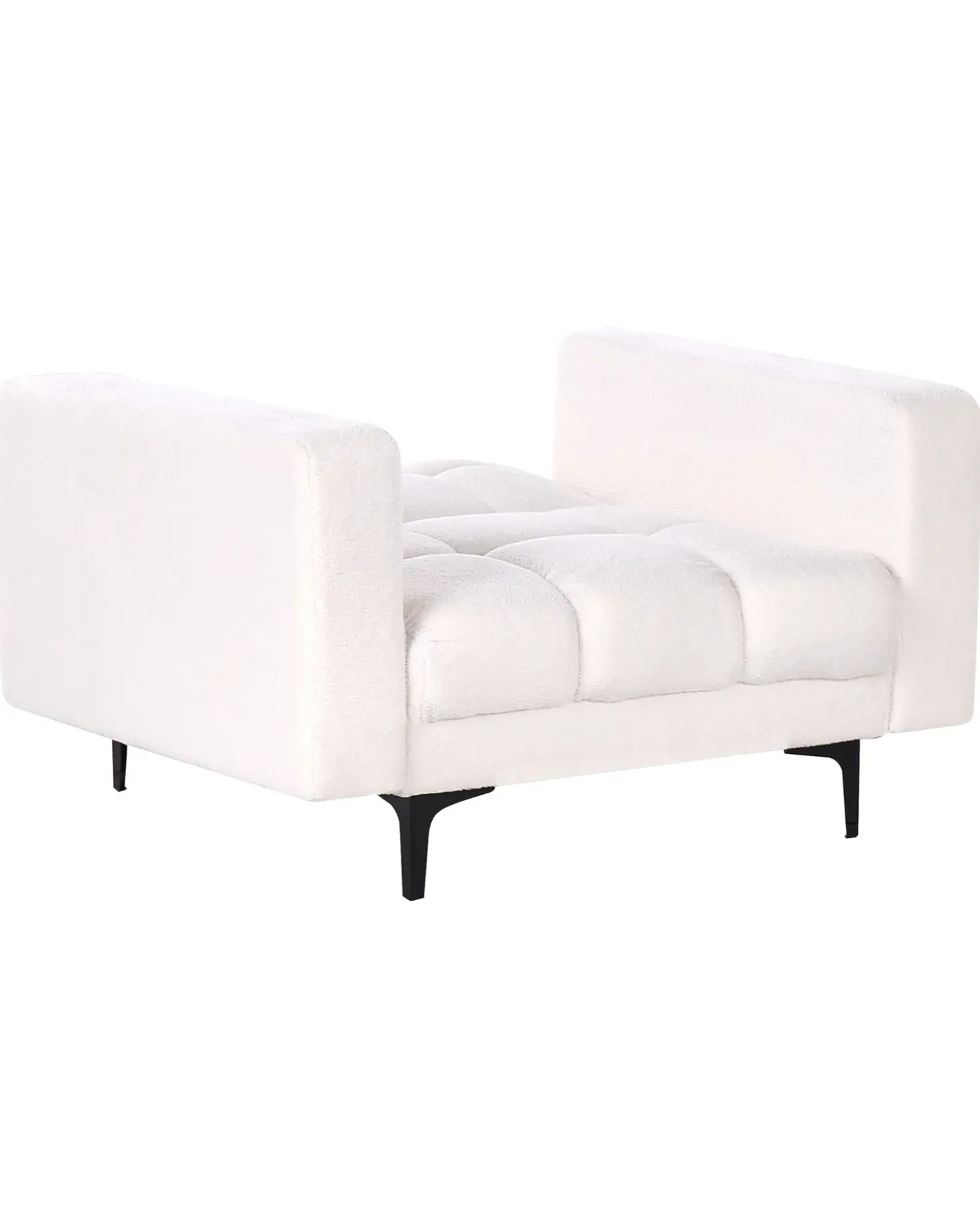 Poltrona ALNES Bouclé Bianco