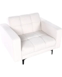 Poltrona ALNES Bouclé Bianco