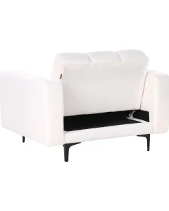 Poltrona ALNES Bouclé Bianco