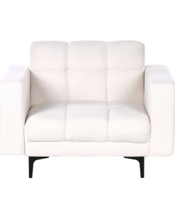 Poltrona ALNES Bouclé Bianco