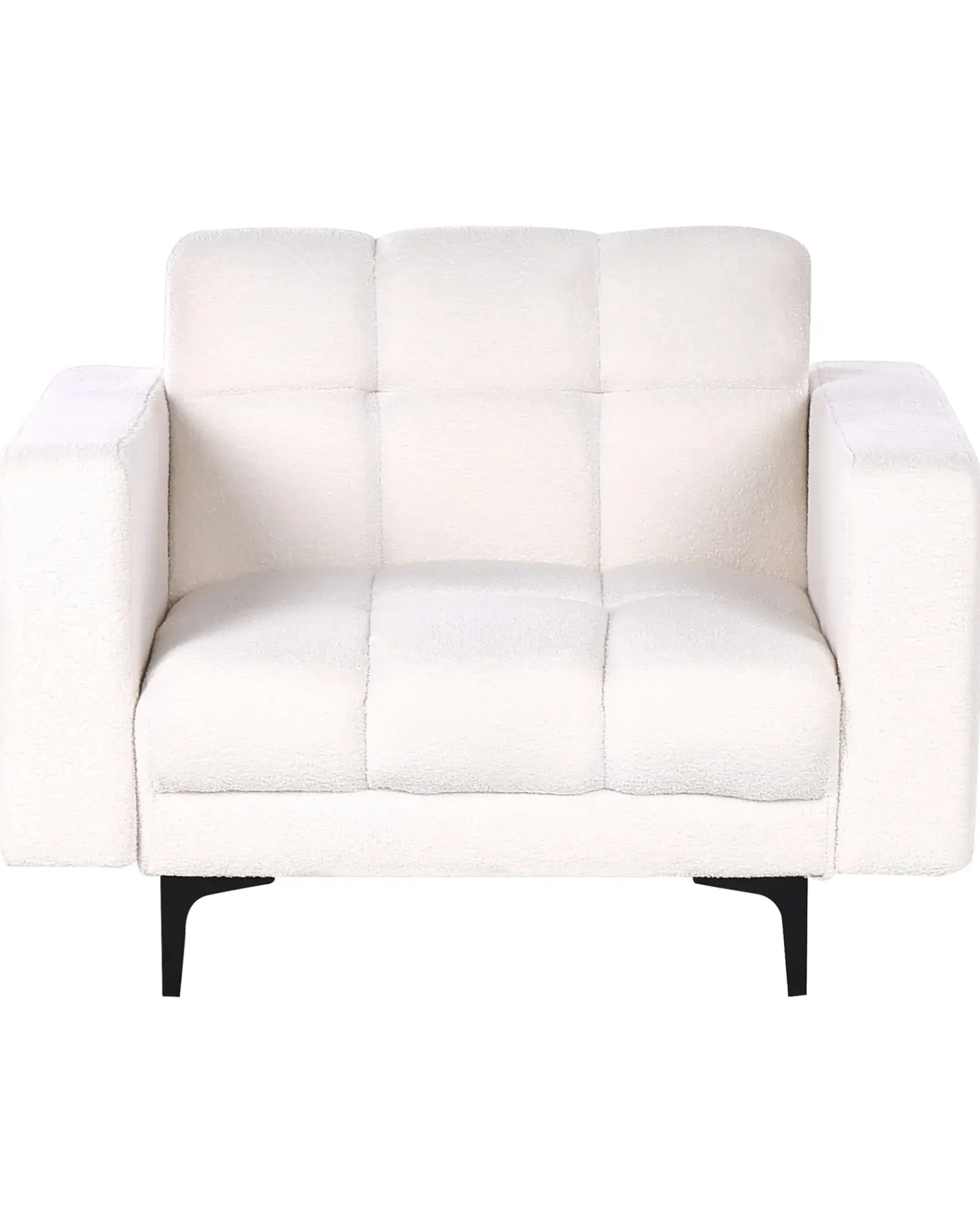Poltrona ALNES Bouclé Bianco