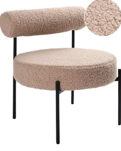 Poltrona ALPHA Bouclé Tortora