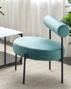Poltrona ALPHA Velluto Turchese