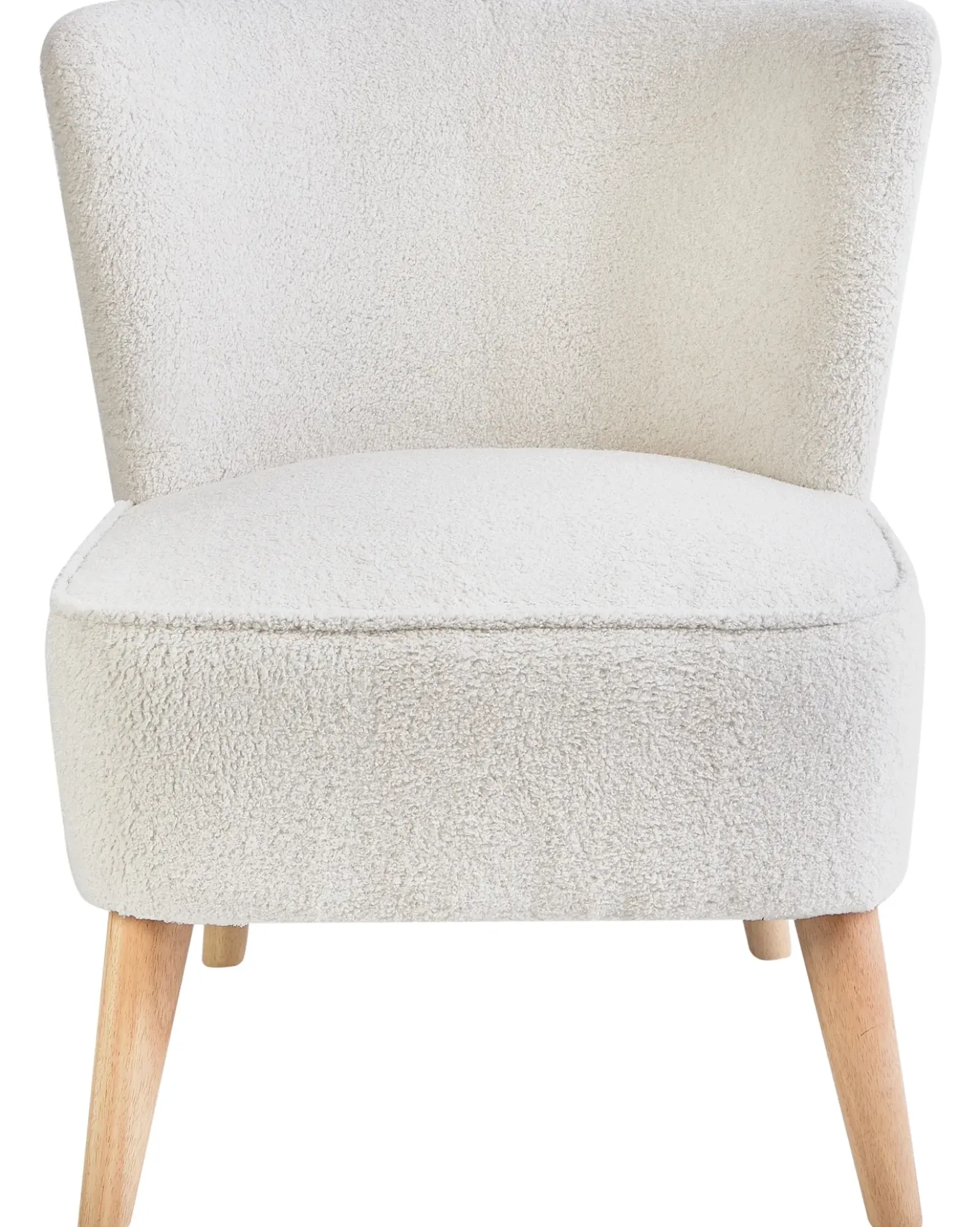 Poltrona ALVEN Bouclé Bianco sporco