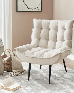 Poltrona ALVESTA Tessuto Beige chiaro