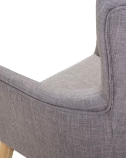Poltrona ANGEN Tessuto Grigio chiaro