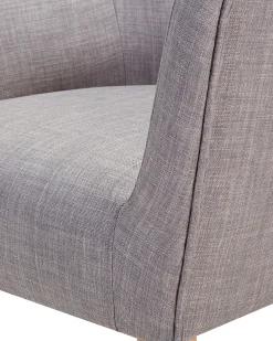 Poltrona ANGEN Tessuto Grigio chiaro