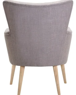 Poltrona ANGEN Tessuto Grigio chiaro