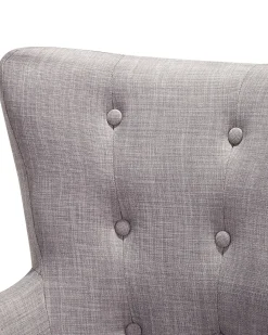 Poltrona ANGEN Tessuto Grigio chiaro