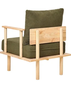 Poltrona ASKER Bouclé Verde scuro