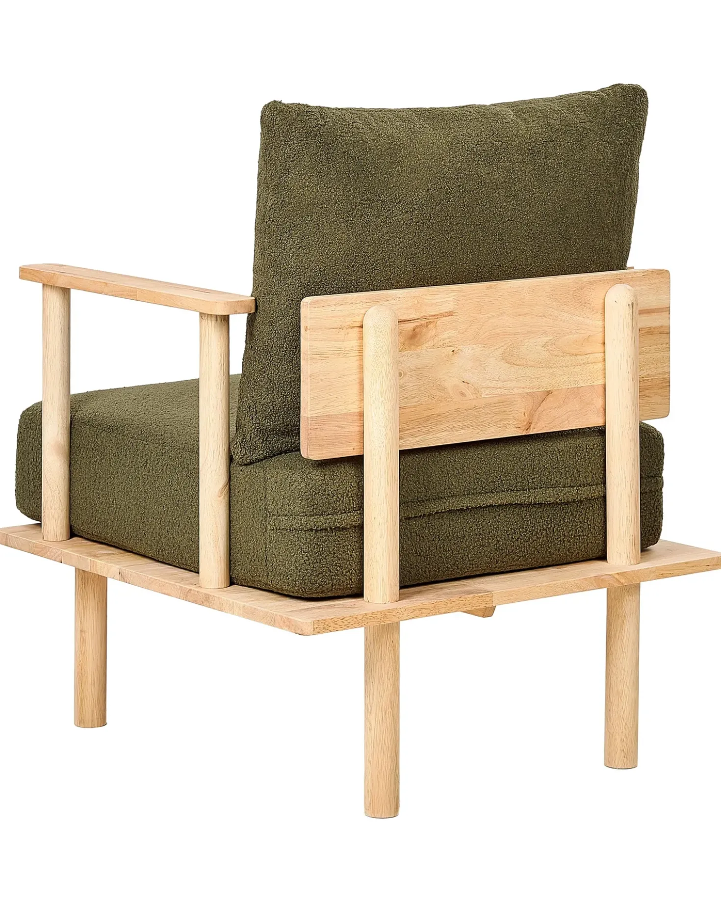 Poltrona ASKER Bouclé Verde scuro