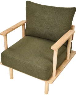 Poltrona ASKER Bouclé Verde scuro