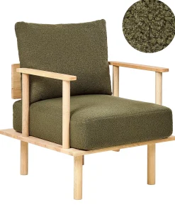 Poltrona ASKER Bouclé Verde scuro