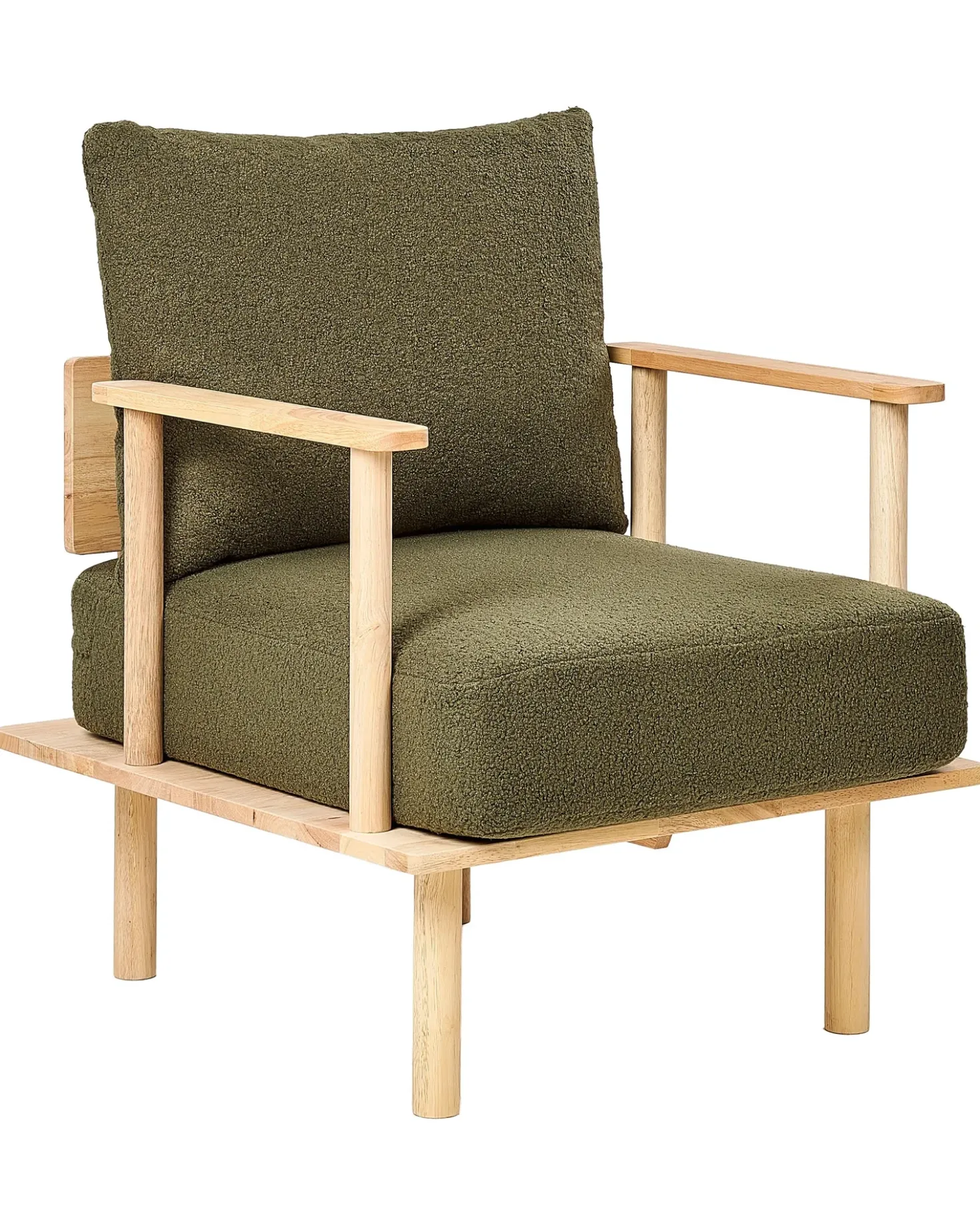 Poltrona ASKER Bouclé Verde scuro