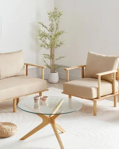 Poltrona ASKER Tessuto Beige sabbia