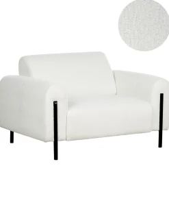 Poltrona ASKIM Bouclé Bianco