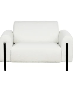 Poltrona ASKIM Bouclé Bianco