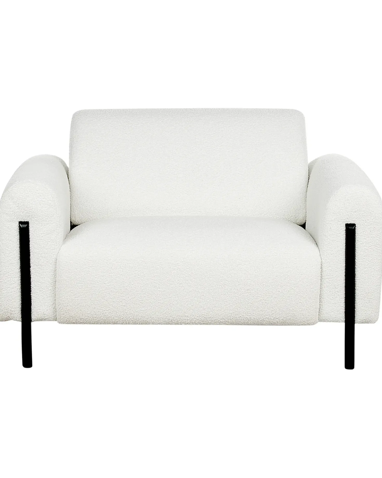 Poltrona ASKIM Bouclé Bianco
