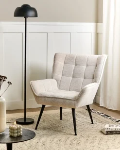 Poltrona BELLINGMO Tessuto Beige chiaro