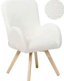 Poltrona BJARN Bouclé Bianco
