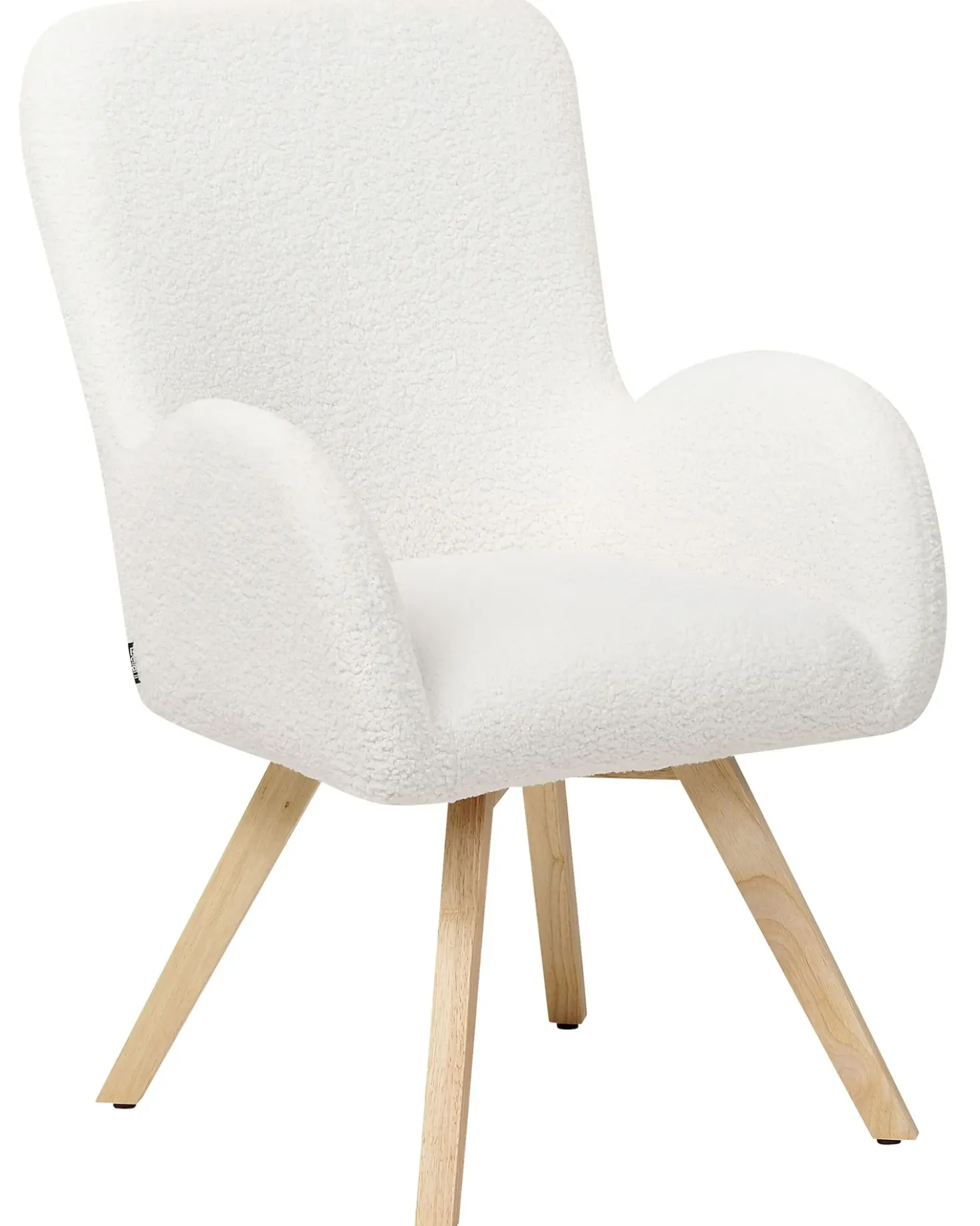 Poltrona BJARN Bouclé Bianco