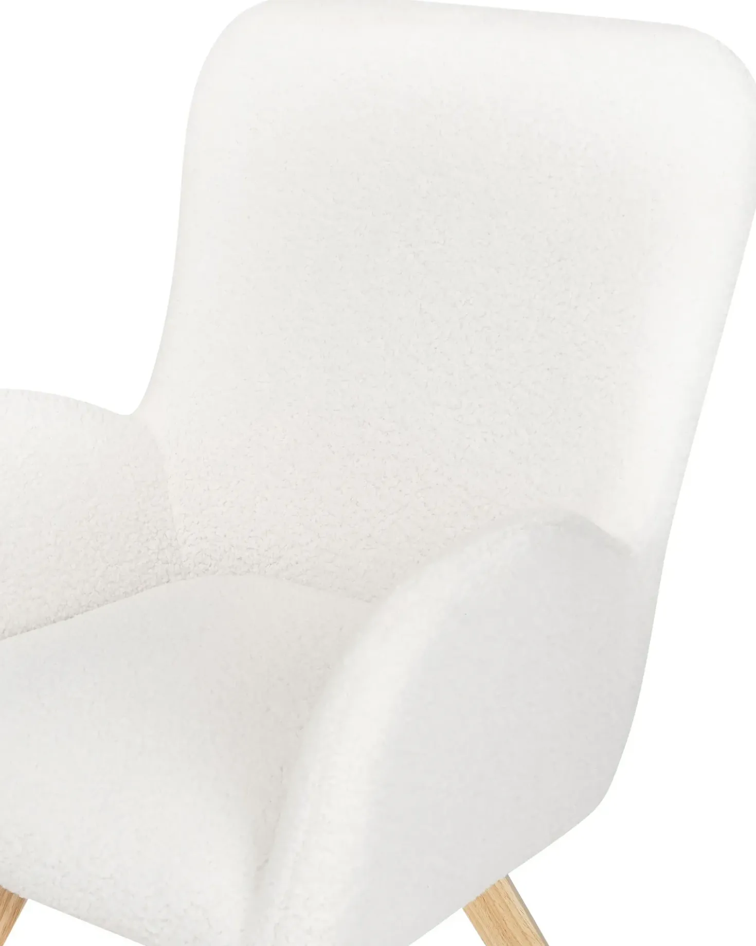 Poltrona BJARN Bouclé Bianco