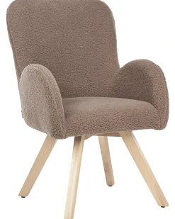 Poltrona BJARN Bouclé Marrone