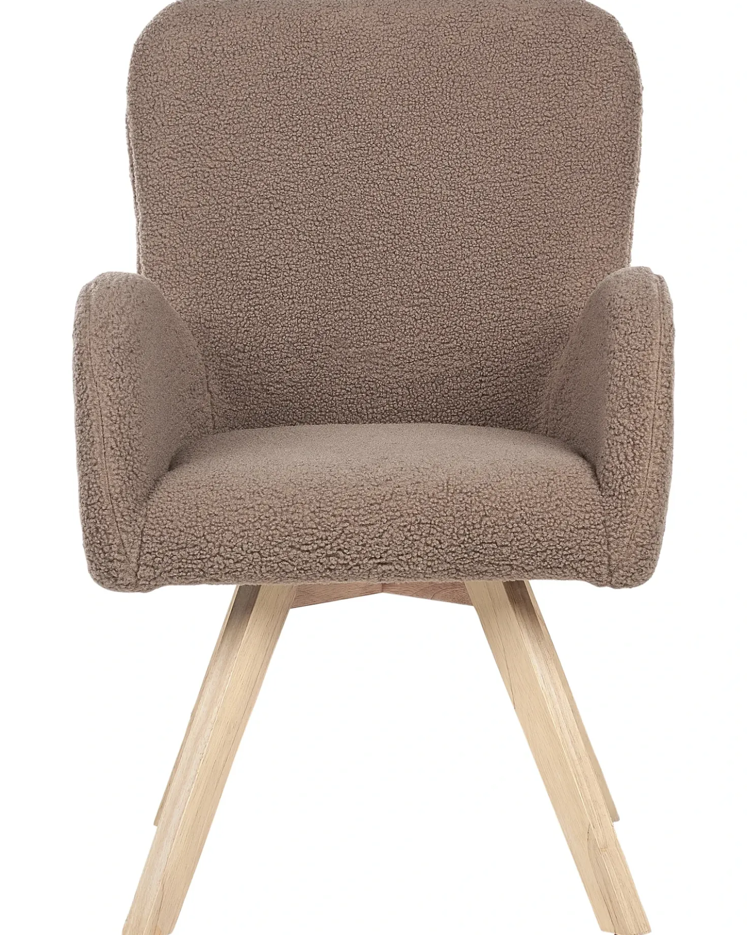 Poltrona BJARN Bouclé Marrone
