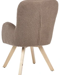 Poltrona BJARN Bouclé Marrone