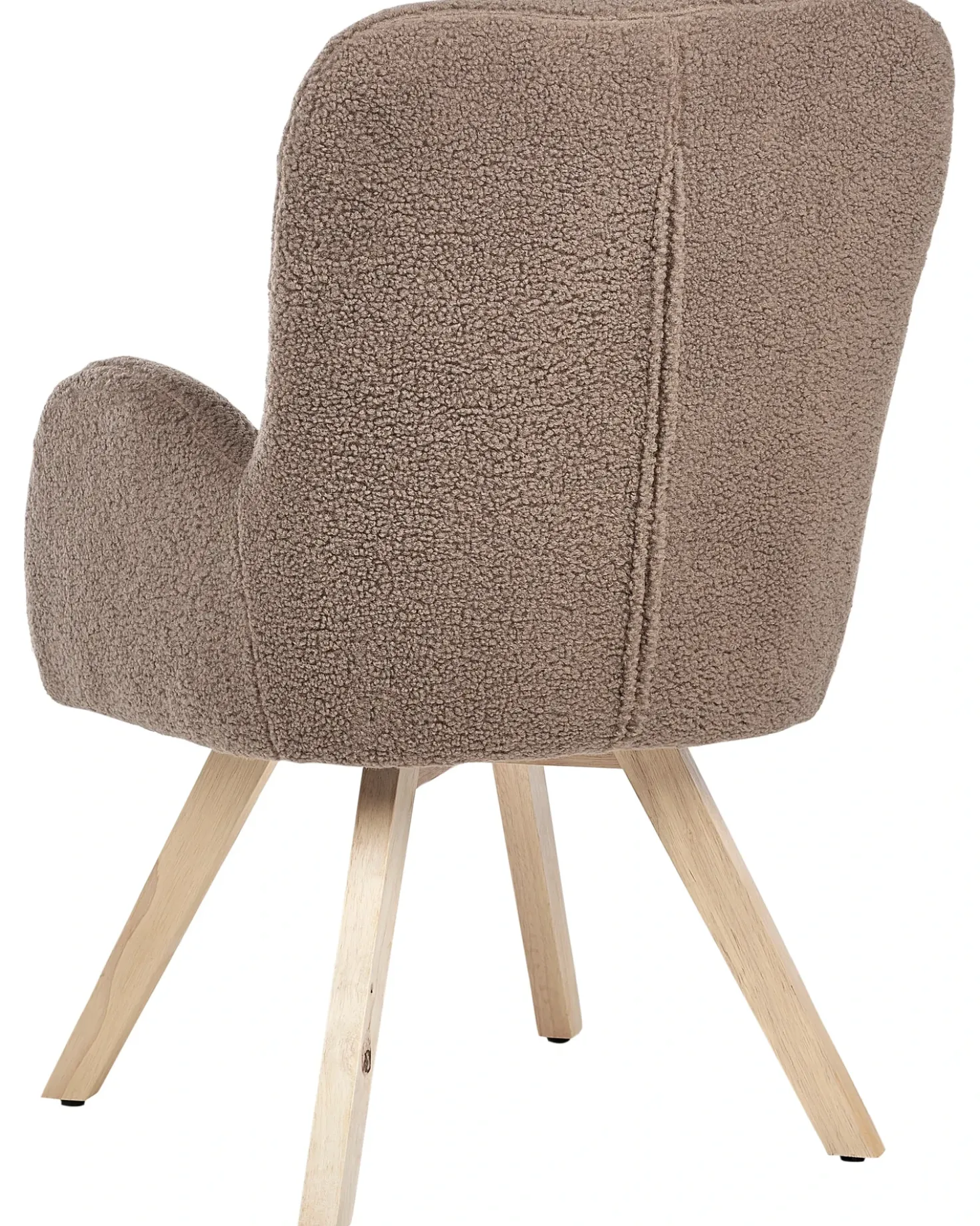 Poltrona BJARN Bouclé Marrone