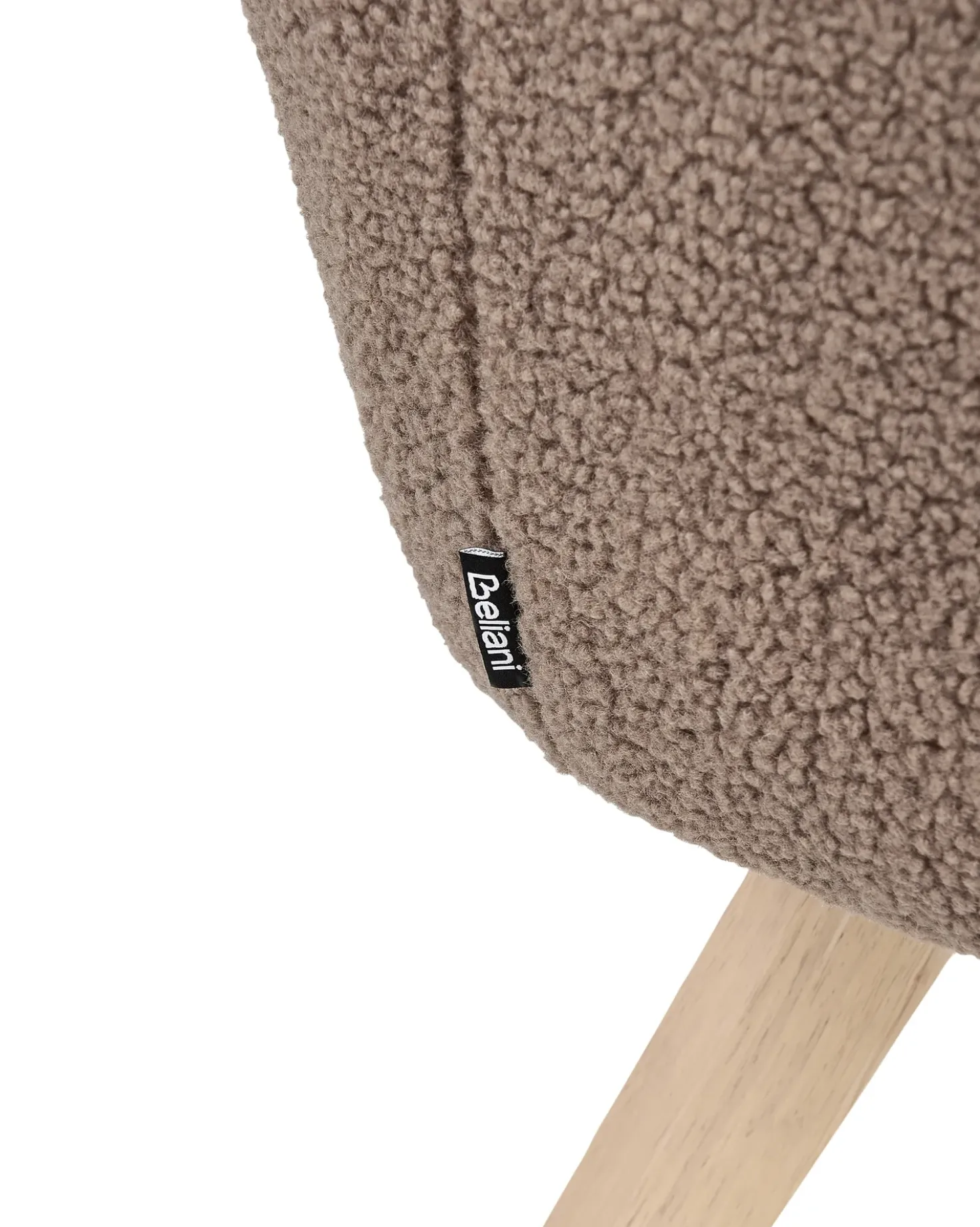Poltrona BJARN Bouclé Marrone