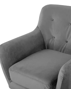 Poltrona BODO Velluto Grigio